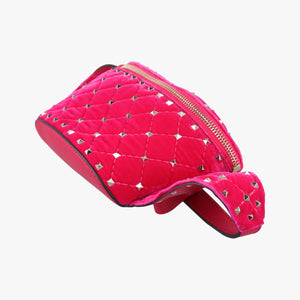 Vintage Valentino Rockstud Red Velvet bum bag/waist bag | stylenewstar