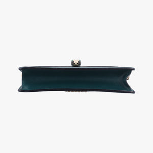 Secondhand Bvlgari SERPENTI FOREVER Green Leather shoulderbag | stylenewstar