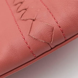 Pre-owned Bottega Veneta Intrecciato Coral Pink Lambskin shoulderbag | stylenewstar
