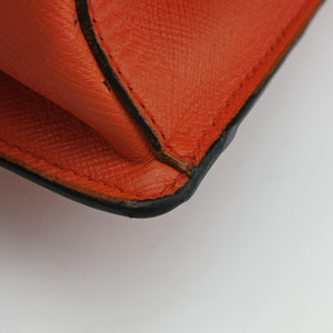 Secondhand Prada Sound Lock Orange SAFFIANO Leather BN0924 shoulderbag | stylenewstar