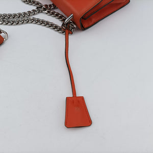 Secondhand Prada Sound Lock Orange SAFFIANO Leather BN0924 shoulderbag | stylenewstar