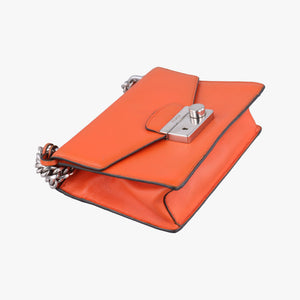 Secondhand Prada Sound Lock Orange SAFFIANO Leather BN0924 shoulderbag | stylenewstar