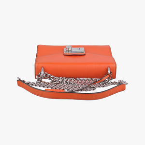 Secondhand Prada Sound Lock Orange SAFFIANO Leather BN0924 shoulderbag | stylenewstar