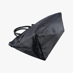 Pre-owned Gucci Guccissima Black Leather 246392 handbag | stylenewstar