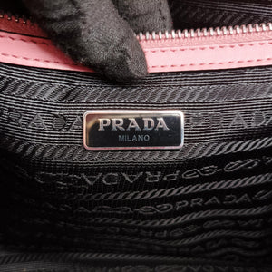 Pre-owned Prada Sound Lock Pink SAFFIANO Leather 1BD034 shoulderbag | stylenewstar