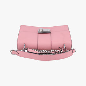 Pre-owned Prada Sound Lock Pink SAFFIANO Leather 1BD034 shoulderbag | stylenewstar