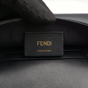 Pre-owned Fendi F is Black Leather 8BM005 bum bag/waist bag | stylenewstar
