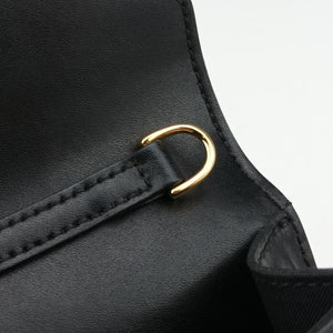 Pre-owned Fendi F is Black Leather 8BM005 bum bag/waist bag | stylenewstar