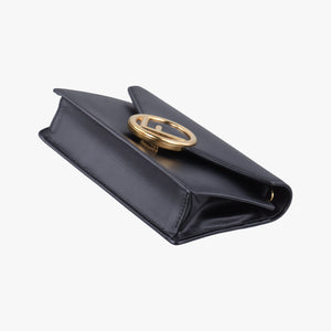 Pre-owned Fendi F is Black Leather 8BM005 bum bag/waist bag | stylenewstar