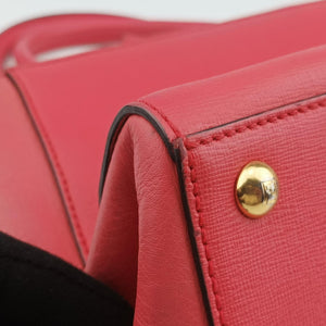 Vintage Fendi Petite 2 JOURS pink Leather 8BH250 shoulderbag | stylenewstar