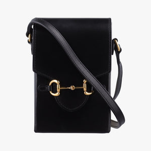 Vintage Gucci Horsebit 1955 Black Leather 625615 shoulderbag | stylenewstar