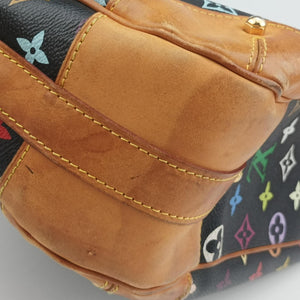 Pre-owned Louis Vuitton GRETA Noir Monogram Multicolor M40196 shoulderbag | stylenewstar