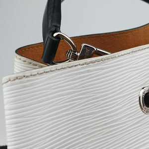 Vintage Louis Vuitton NeoNoe White × Black Epi M53371 shoulderbag | stylenewstar