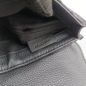 Pre-owned Christian Dior Saddle Black Jacquard×Leather bum bag/waist bag | stylenewstar