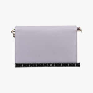 Pre-owned Prada Logo Chain Purple SAFFIANO Leather BT1035 shoulderbag | stylenewstar