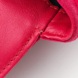 Pre-owned Gucci GG Marmont Red velour 443497 shoulderbag | stylenewstar