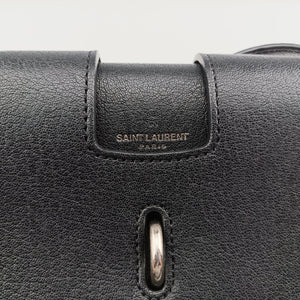 Vintage Yves Saint Laurent Charlotte Black Leather 500831 shoulderbag | stylenewstar