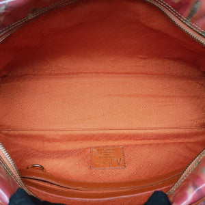 Pre-owned Louis Vuitton Weekender PM Rose×Multicolor Monogram Pulp M95734 handbag | stylenewstar