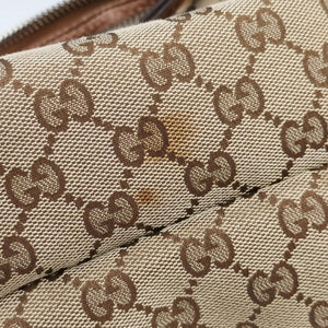 Pre-owned Gucci Medium Bamboo Brown Canvas×Leather 232959 handbag | stylenewstar