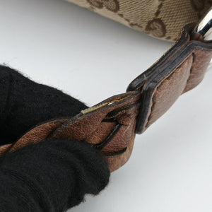 Pre-owned Gucci Medium Bamboo Brown Canvas×Leather 232959 handbag | stylenewstar