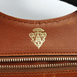 Secondhand Gucci Stirrup Brown leather 277514 handbag | stylenewstar