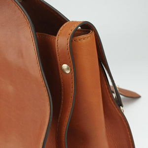 Secondhand Gucci Stirrup Brown leather 277514 handbag | stylenewstar
