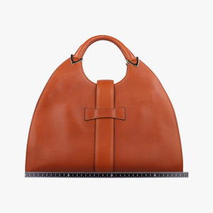 Secondhand Gucci Stirrup Brown leather 277514 handbag | stylenewstar
