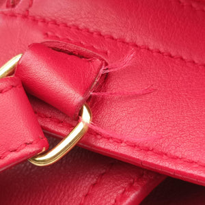 Pre-owned Yves Saint Laurent BABY CABAS Red Leather 394461 shoulderbag | stylenewstar
