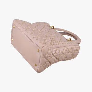 Vintage Christian Dior Lady Dior Pink lambskin shoulderbag | stylenewstar