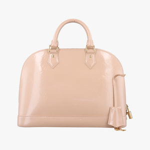 Pre-owned Louis Vuitton ALMA PM Rose Florentine Vernis M91614 handbag | stylenewstar