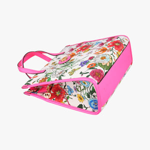 Pre-owned Gucci Flora Multicolour Canvas×Leather 550141 shoulderbag | stylenewstar