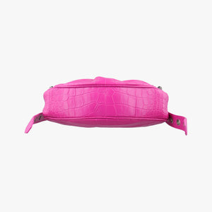 Pre-owned Balenciaga Le Cagole mini Rose Leather shoulderbag | stylenewstar