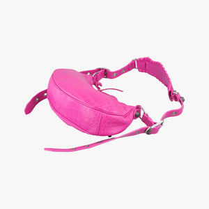 Pre-owned Balenciaga Le Cagole mini Rose Leather shoulderbag | stylenewstar