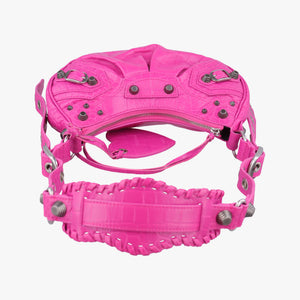Pre-owned Balenciaga Le Cagole mini Rose Leather shoulderbag | stylenewstar
