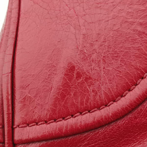 Pre-owned Prada Vitello Shine Shopping Peonia Burgundy Leather BL0821 shoulderbag | stylenewstar