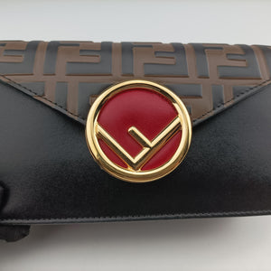 Pre-owned Fendi F is Brown Leather 8BM005 bum bag/waist bag | stylenewstar