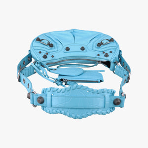 Vintage Balenciaga Le Cagole mini Blue fabric shoulderbag | stylenewstar