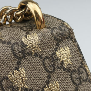 Pre-owned Gucci Padlock Brown PVC coated canvas 409487 shoulderbag | stylenewstar