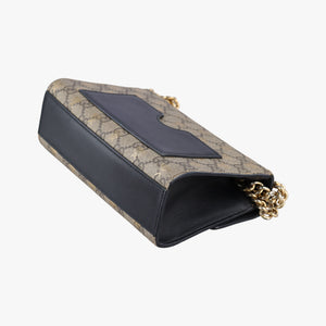 Pre-owned Gucci Padlock Brown PVC coated canvas 409487 shoulderbag | stylenewstar