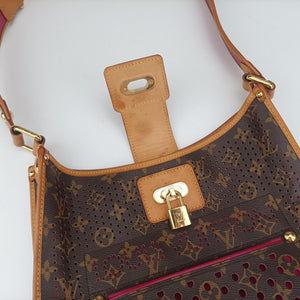 Vintage Louis Vuitton Musette brown×FUCHSIA Monogram Perforated M95172 shoulderbag | stylenewstar