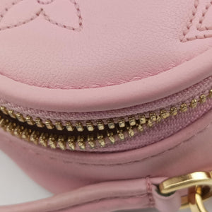 Pre-owned Louis Vuitton Pop My Heart Pouch pink Leather M82526 shoulderbag | stylenewstar