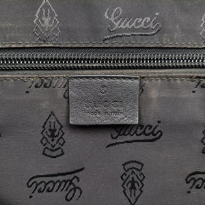 Vintage Gucci Guccissima Messenger Black Leather 223665 shoulderbag | stylenewstar