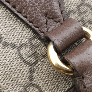 Pre-owned Gucci Ophidia GG Small Brown PVC coated canvas×Leather 524532 shoulderbag | stylenewstar