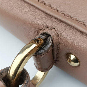 Pre-owned Ferragamo Sofia Beige Leather shoulderbag | stylenewstar