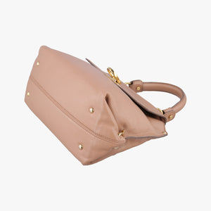 Pre-owned Ferragamo Sofia Beige Leather shoulderbag | stylenewstar