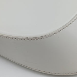 Pre-owned Prada Cleo White Brushed leather 1BC499 shoulderbag | stylenewstar