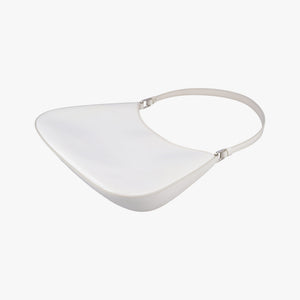Pre-owned Prada Cleo White Brushed leather 1BC499 shoulderbag | stylenewstar