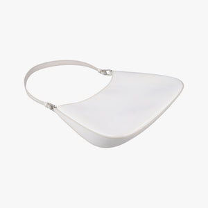 Pre-owned Prada Cleo White Brushed leather 1BC499 shoulderbag | stylenewstar