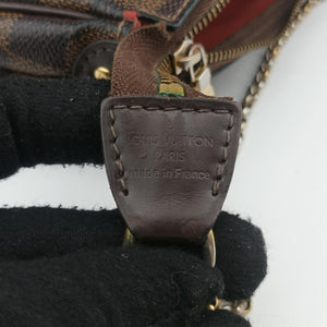 Pre-owned Louis Vuitton EVA EBENE Damier Canvas N55213 handbag | stylenewstar