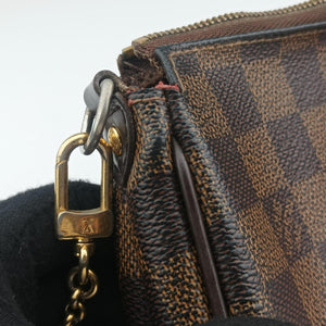 Pre-owned Louis Vuitton EVA EBENE Damier Canvas N55213 handbag | stylenewstar
